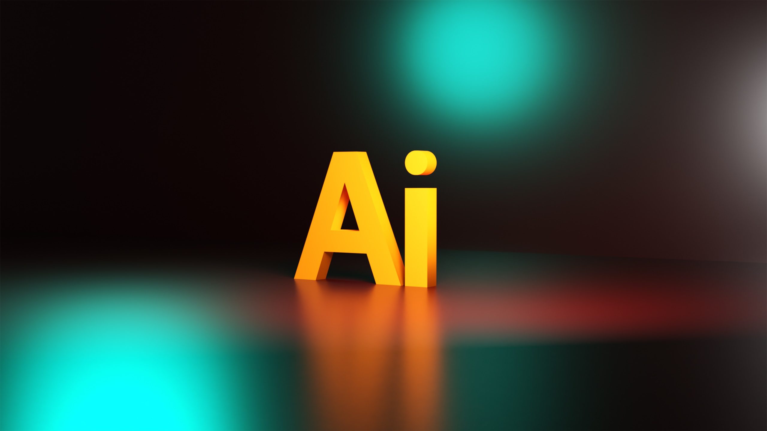 Colourful graphic with the word 'Ai'.