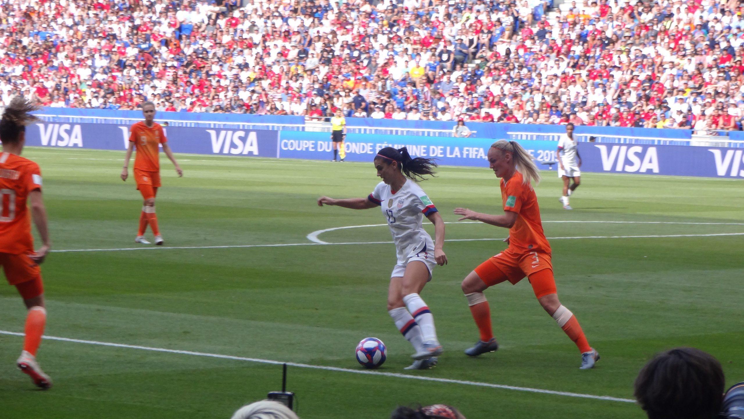 Players in action during the 2019 FIFA Women's World Cup.