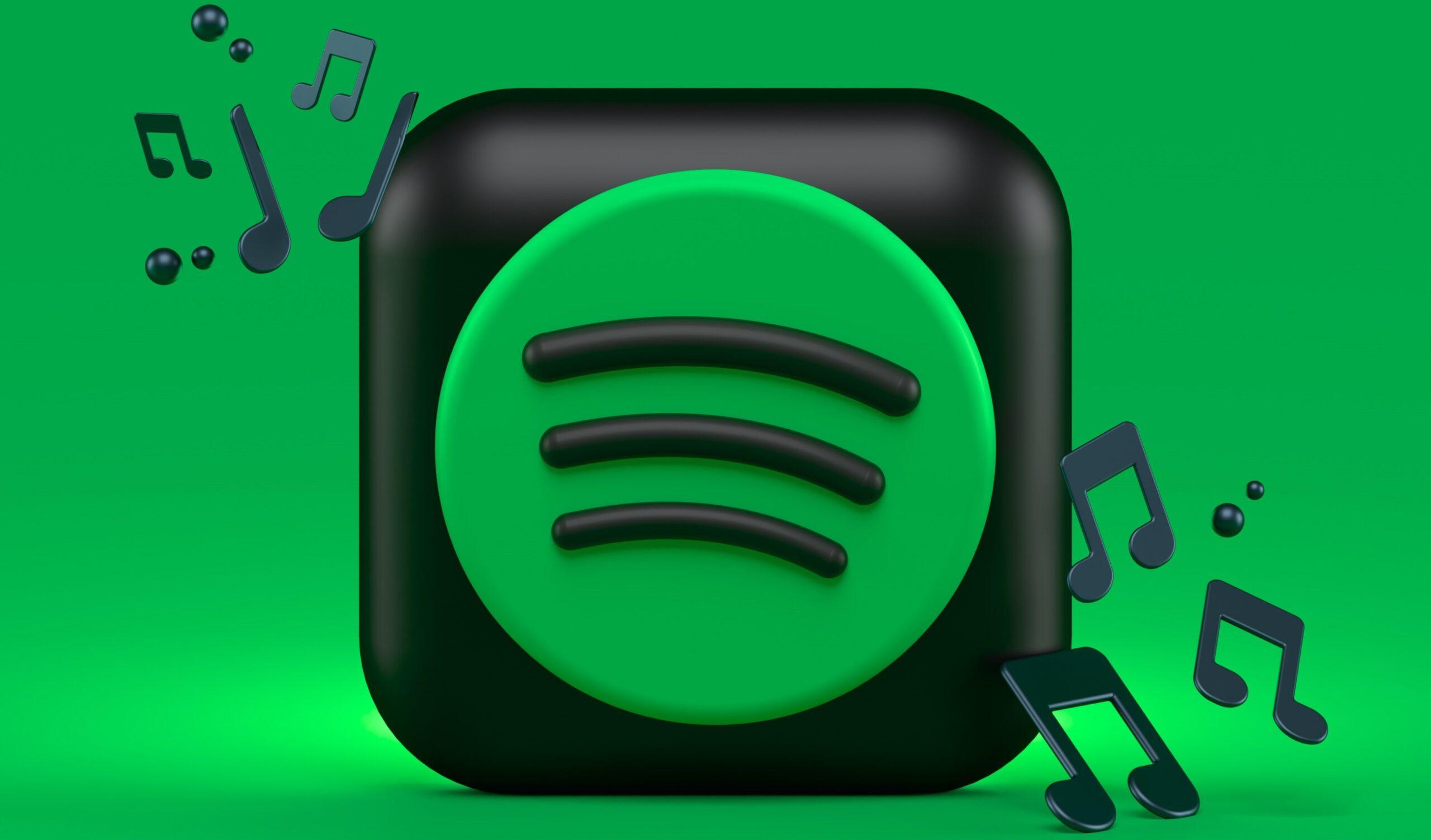 Graphic featuring the Spotify logo as part of an article about Spotify Wrapped.