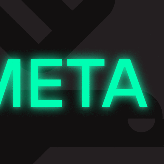 A GIF with the flashing words 'Meta AI', as part of an article about the Meta Advantage Detailed Targeting.