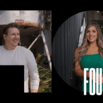 Graphic featuring individual images of Hunt & Hawk co-founders Ryan Devlin and Sonya Vanjicki along with the words 'Meet the Founders' written in bold, white text.