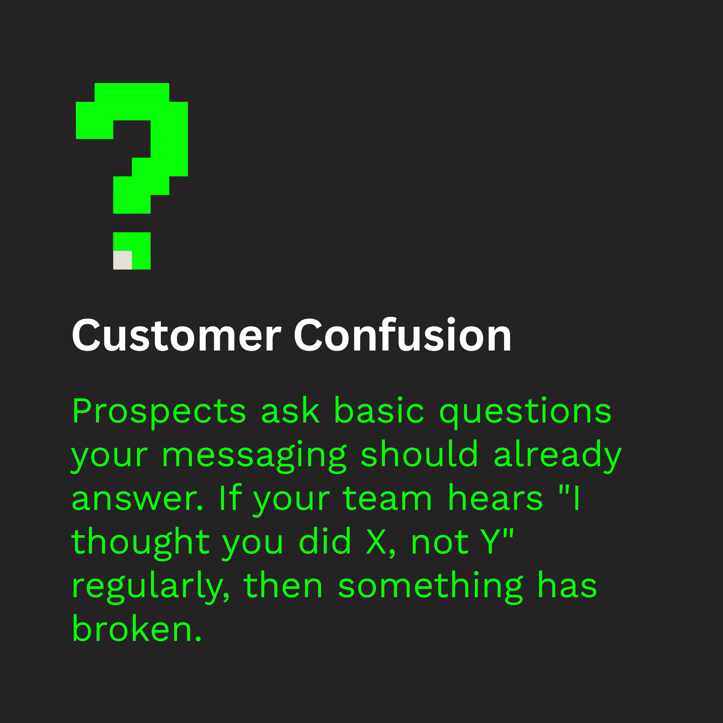 Customer Confusion